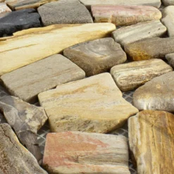 Alternative view of Marmor Bruch Mosaikfliesen Erdenet Braun Beige