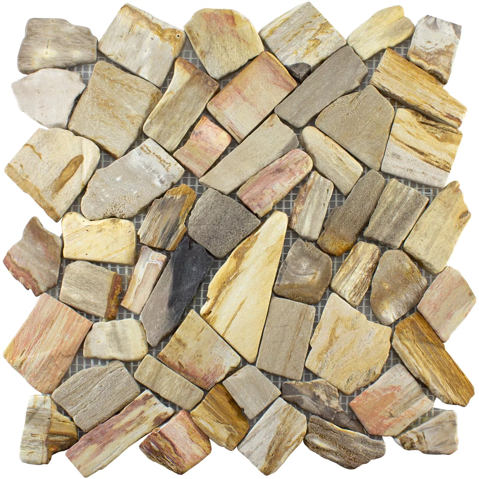Marmor Bruch Mosaikfliesen Erdenet Braun Beige 6 Marmor Bruch Mosaikfliesen Erdenet Braun Beige – Bild 4