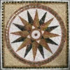 Marmor Edelstahl Rosone Einleger GOLD METALL 80x80cm -Mosafil Shop marmor edelstahl rosone einleger gold metall 80x80cm 1 56