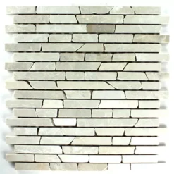 Marmor Mosaikfliesen Beige Sticks