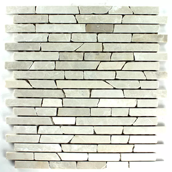 Marmor Mosaikfliesen Beige Sticks 3 Marmor Mosaikfliesen Beige Sticks