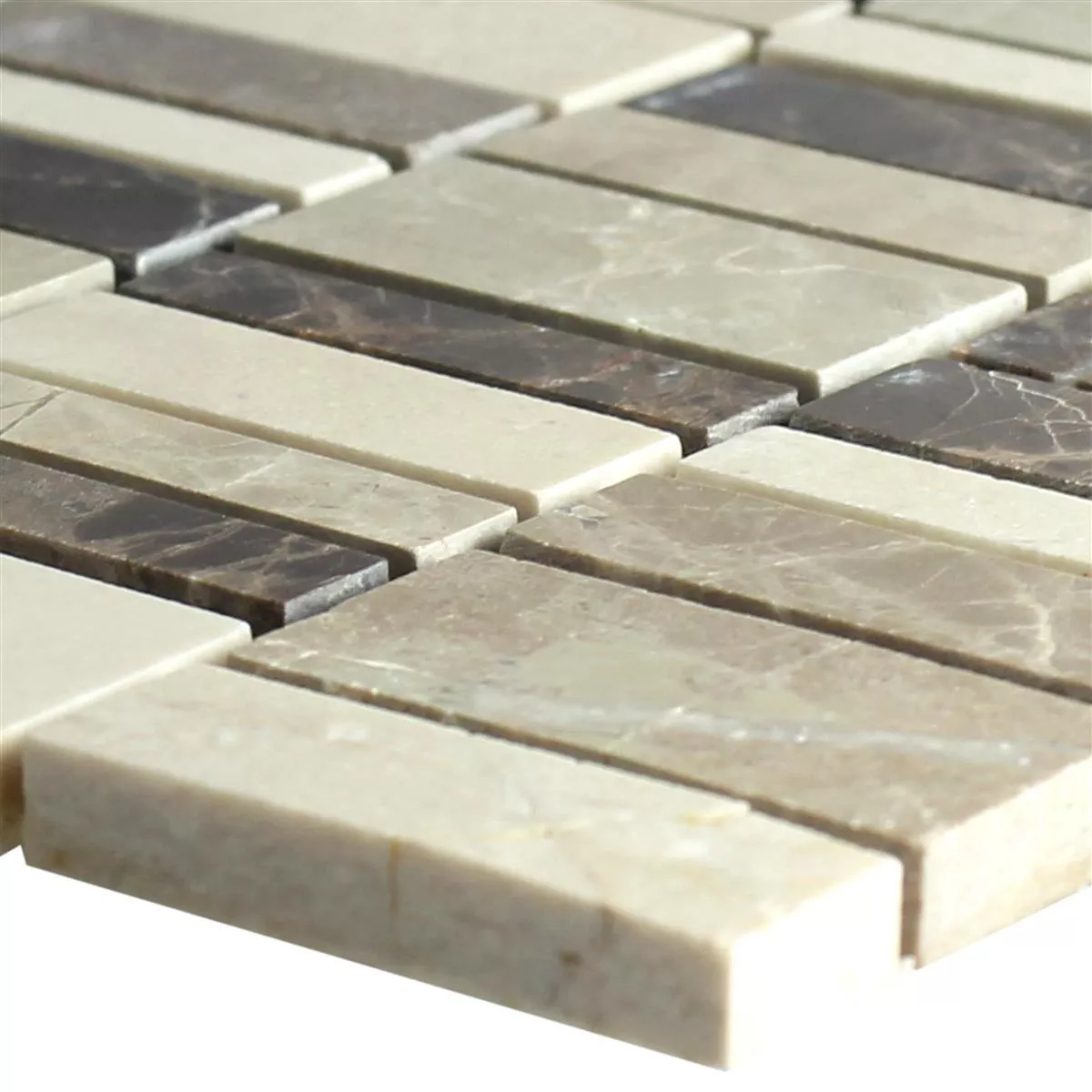 Marmor Mosaikfliesen Sunbury Braun Beige 3 Marmor Mosaikfliesen Sunbury Braun Beige