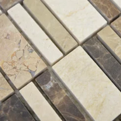 Alternative view of Marmor Mosaikfliesen Sunbury Braun Beige