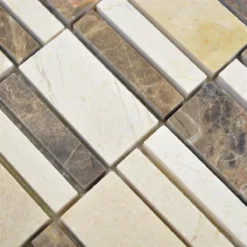 Alternative view of Marmor Mosaikfliesen Sunbury Braun Caramel