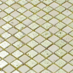 Alternative view of Marmor Naturstein Mosaik Fliesen Antika Mix Gold Creme