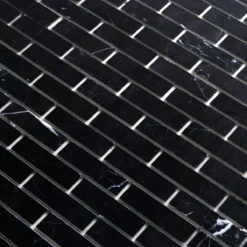 Alternative view of Marmor Naturstein Mosaik Fliesen Avalon Schwarz
