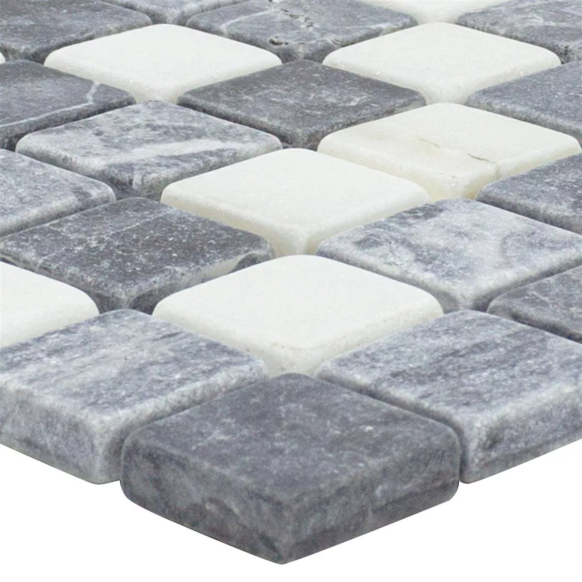 Marmor Naturstein Mosaik Fliesen Stanford Grau Weiß 3 Marmor Naturstein Mosaik Fliesen Stanford Grau Weiß