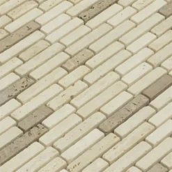 Alternative view of Marmor Naturstein Mosaik Fliesen Tuscania Brick Beige