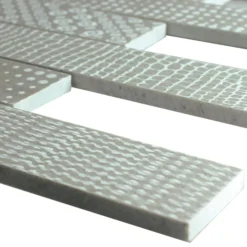 Marmor Naturstein Streifen Mosaik Fliesen Grover Grau