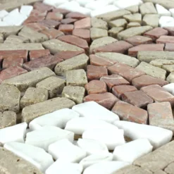 Marmor Rosone 33x33x8mm Braun Rosso Weiss -Mosafil Shop marmor rosone 33x33x8mm braun rosso weiss 3 97