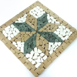 Marmor Rosone 33x33x8mm Braun Weiss Grün 7 Marmor Rosone 33x33x8mm Braun Weiss Grün -Mosafil Shop marmor rosone 33x33x8mm braun weiss gruen 3 15