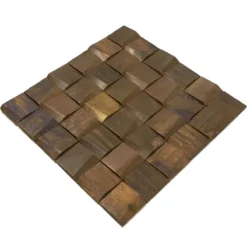 Metall Kupfer Mosaikfliesen Copperfield 3D 48x48mm -Mosafil Shop metall kupfer mosaikfliesen copperfield 3d 48x48mm 3 41