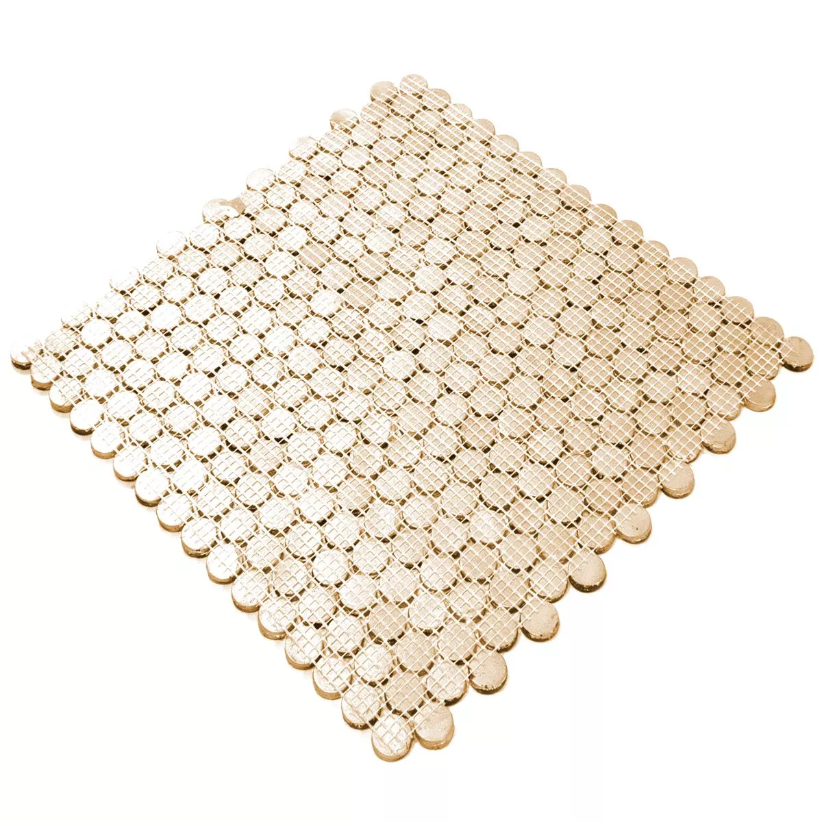Metall Kupfer Mosaikfliesen Copperfield Knopf 7 Metall Kupfer Mosaikfliesen Copperfield Knopf – Bild 5