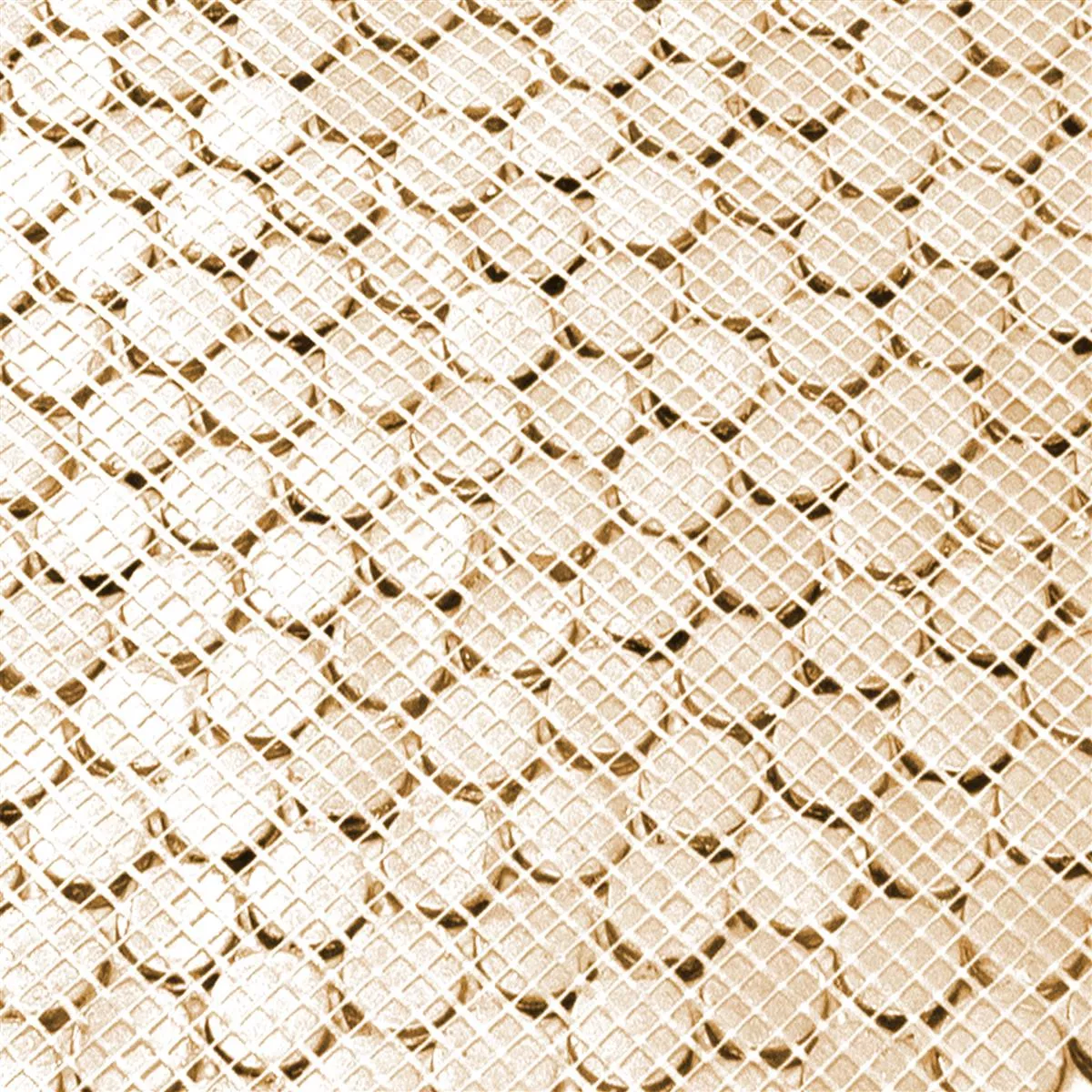 Metall Kupfer Mosaikfliesen Copperfield Knopf 8 Metall Kupfer Mosaikfliesen Copperfield Knopf – Bild 6