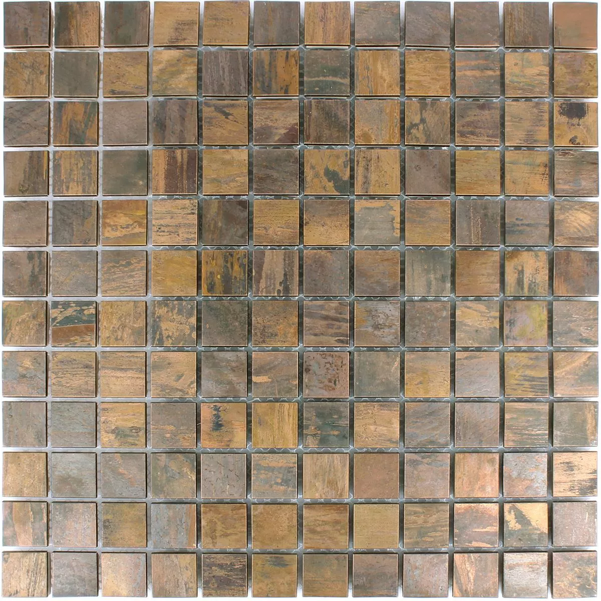 Metall Kupfer Mosaikfliesen Myron Quadrat 6 Metall Kupfer Mosaikfliesen Myron Quadrat – Bild 4