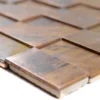 Metall Kupfer Mosaikfliesen Myron Rechteck 3D 2 Metall Kupfer Mosaikfliesen Myron Rechteck 3D -Mosafil Shop metall kupfer mosaikfliesen myron rechteck 3d 1 12