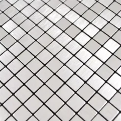 Alternative view of Metall Mosaikfliesen Wygon Selbstklebend Silber 10mm