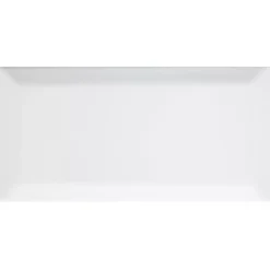 Metro Wandfliese Bucharest Weiß 10x20cm