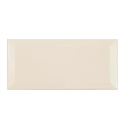 Metro Wandfliesen Brasilia Facette 7,5x15x0,7cm Hueso