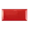 Metro Wandfliesen Brasilia Facette 7,5x15x0,7cm Rojo