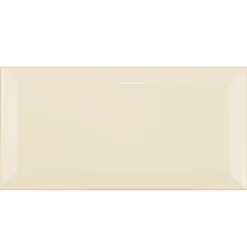 Metro Wandfliesen Brussel Facette 10x20x0,7cm Crema