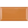 Metro Wandfliesen Brussel Facette 10x20x0,7cm Naranja