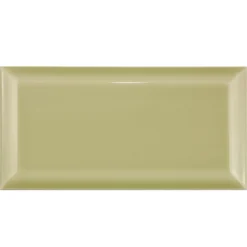 Metro Wandfliesen Brussel Facette 10x20x0,7cm Salvia