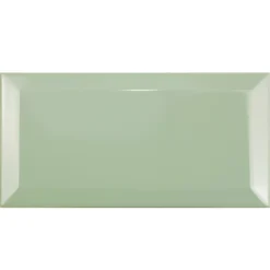 Metro Wandfliesen Brussel Facette 10x20x0,7cm Verde