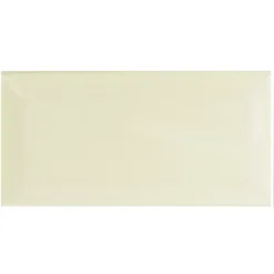 Metro Wandfliesen Navona Beige Glänzend Facette 7,5x15cm