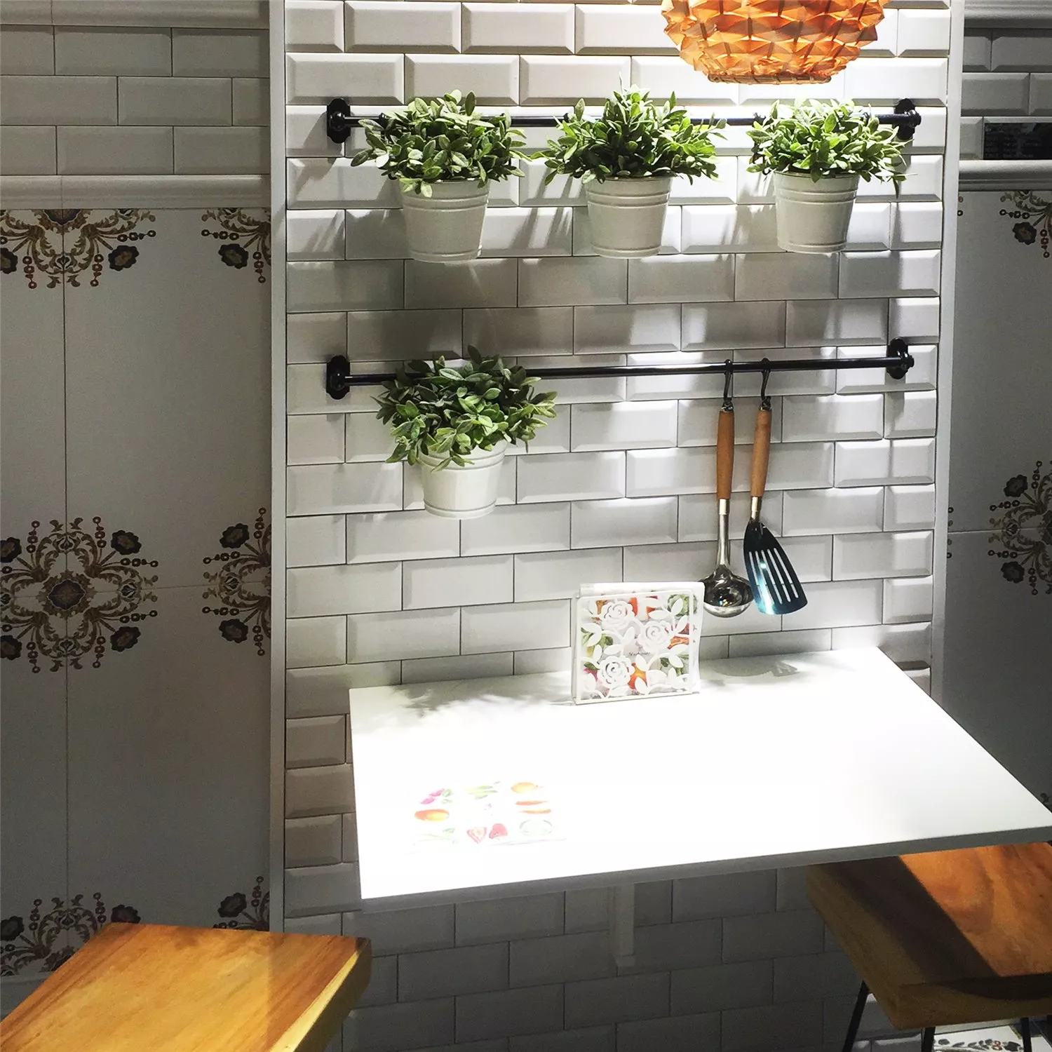 Metro Wandfliesen Siena Blanco Facette 7,5x15cm 5 Metro Wandfliesen Siena Blanco Facette 7,5x15cm – Bild 3