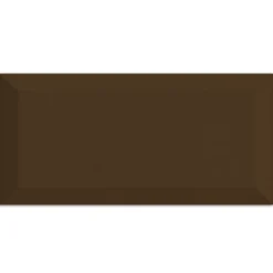 Metro Wandfliesen Siena Dunkelbraun Facette 10x20cm