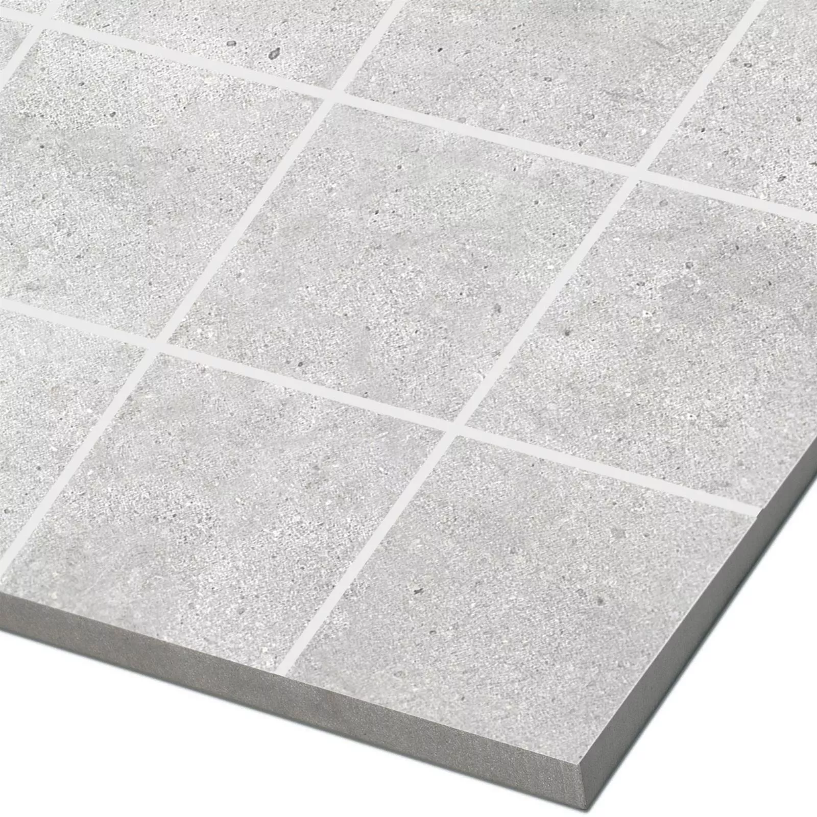 Mosaikfliese Freeland Steinoptik R10/B Hellgrau Quadrat 5 Mosaikfliese Freeland Steinoptik R10/B Hellgrau Quadrat – Bild 3