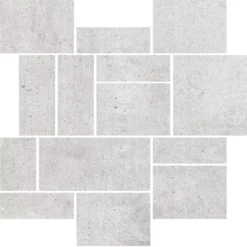 Mosaikfliese Freeland Steinoptik R10/B Hellgrau Verband