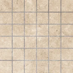Mosaikfliese Jamaica Betonoptik Sand Quadrat