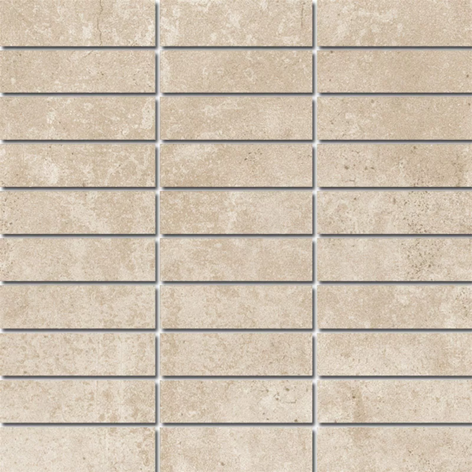 Mosaikfliese Jamaica Betonoptik Sand Stäbchen 3 Mosaikfliese Jamaica Betonoptik Sand Stäbchen