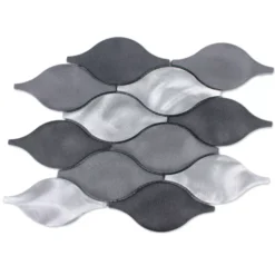 Mosaikfliesen Aluminium Beverly Schwarz Silber -Mosafil Shop mosaikfliesen aluminium beverly schwarz silber 4 87