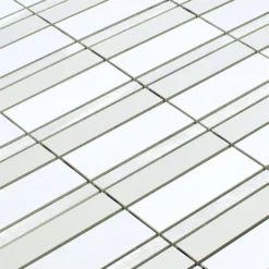 Alternative view of Mosaikfliesen Aluminium Gagarin Silber