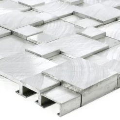 Mosaikfliesen Aluminium Jerica 3D