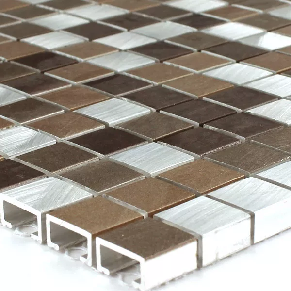Mosaikfliesen Aluminium Kupfer Mix 15x15x8mm 3 Mosaikfliesen Aluminium Kupfer Mix 15x15x8mm