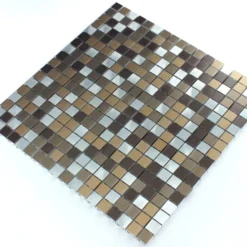 Mosaikfliesen Aluminium Kupfer Mix 15x15x8mm 8 Mosaikfliesen Aluminium Kupfer Mix 15x15x8mm -Mosafil Shop mosaikfliesen aluminium kupfer mix 15x15x8mm 3 7