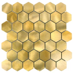 Mosaikfliesen Aluminium Manhatten Hexagon Gold 9 Mosaikfliesen Aluminium Manhatten Hexagon Gold -Mosafil Shop mosaikfliesen aluminium manhatten hexagon gold 4 48