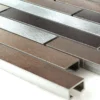 Mosaikfliesen Aluminium Metall Kupfer Braun Mix -Mosafil Shop mosaikfliesen aluminium metall kupfer braun mix 1 91