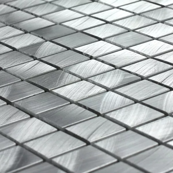 Mosaikfliesen Aluminium Mono Silber 15x15x8mm 4 Mosaikfliesen Aluminium Mono Silber 15x15x8mm – Bild 2