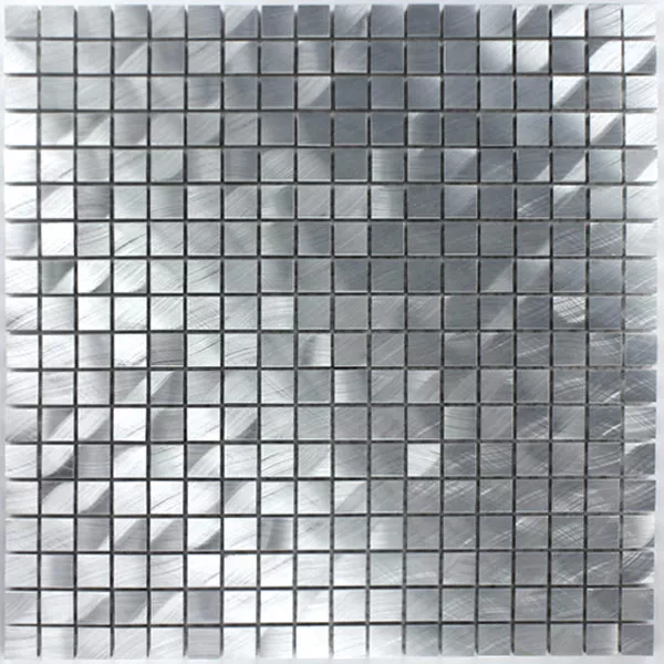 Mosaikfliesen Aluminium Mono Silber 15x15x8mm 6 Mosaikfliesen Aluminium Mono Silber 15x15x8mm – Bild 4