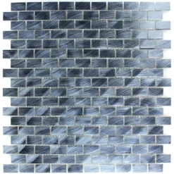 Mosaikfliesen Aluminium Schwarz 15x30x4mm -Mosafil Shop mosaikfliesen aluminium schwarz 15x30x4mm 4 29
