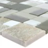 Mosaikfliesen Apollo Naturstein Glasmix Braun Weiss -Mosafil Shop mosaikfliesen apollo naturstein glasmix braun weiss 1 48