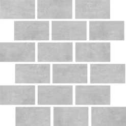 Mosaikfliesen Cairo Grau Rechteck 6mm
