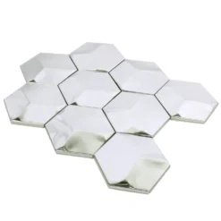 Mosaikfliesen Edelstahl Contender Hexagon Glänzend -Mosafil Shop mosaikfliesen edelstahl contender hexagon glaenzend 3 41