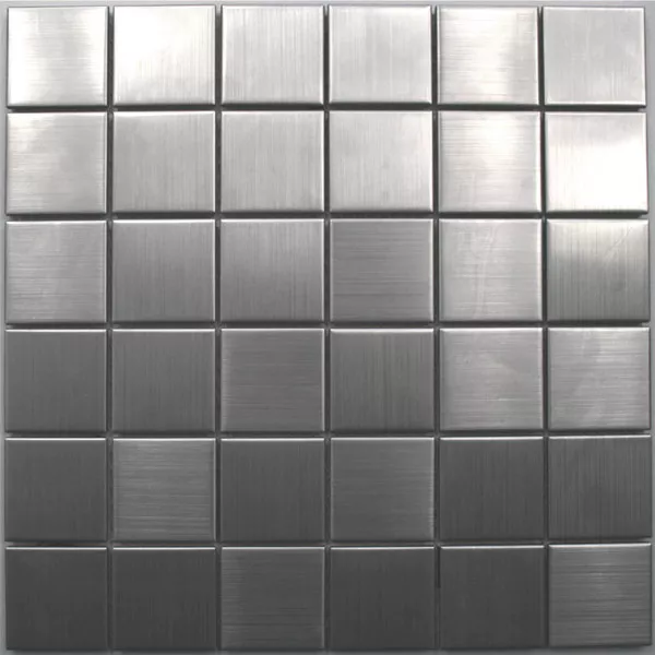 Mosaikfliesen Edelstahl Gebürstet Quadrat 48 5 Mosaikfliesen Edelstahl Gebürstet Quadrat 48 – Bild 3