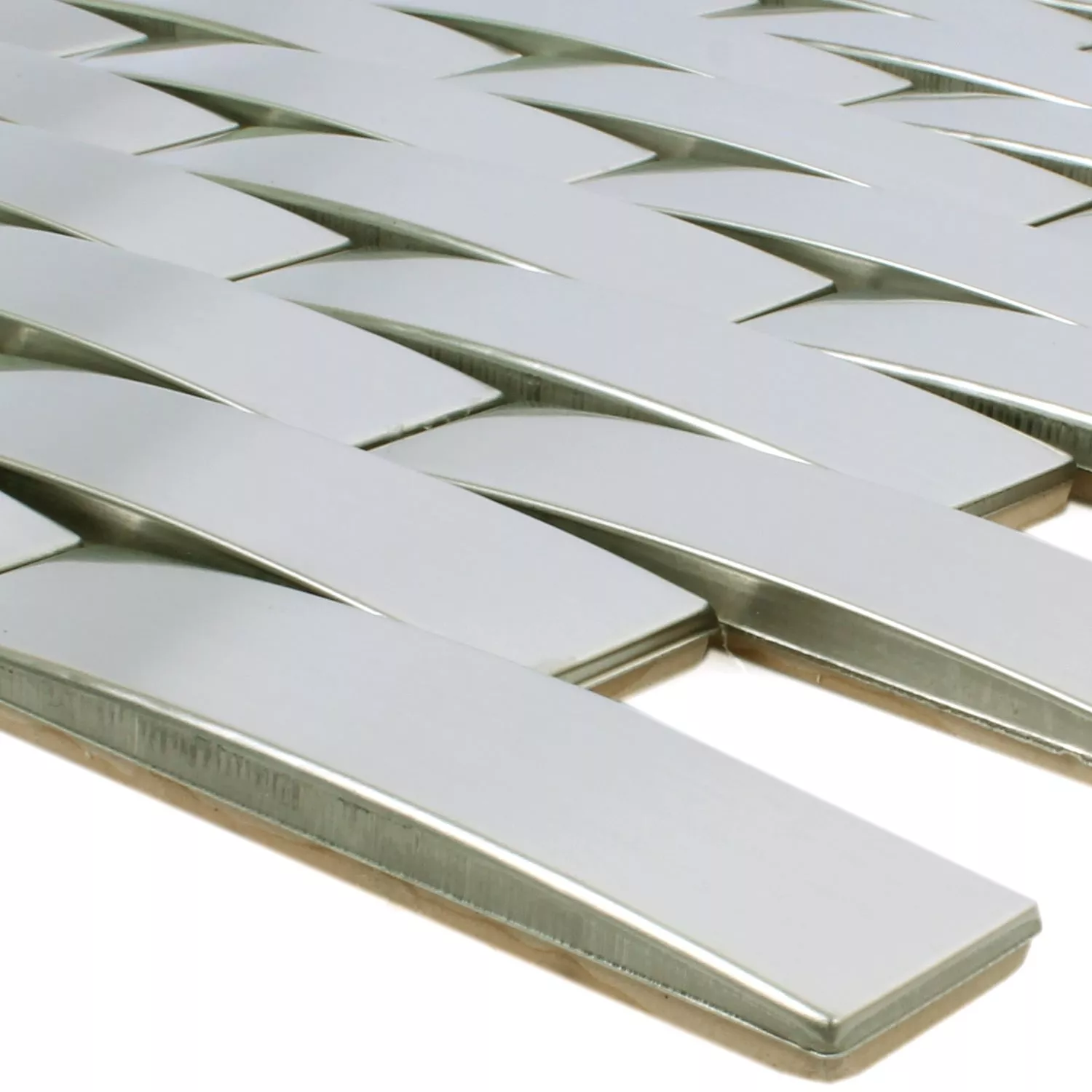 Mosaikfliesen Edelstahl Sandro 3D 3 Mosaikfliesen Edelstahl Sandro 3D